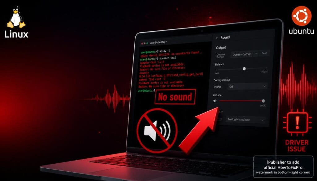 linux no sound after update