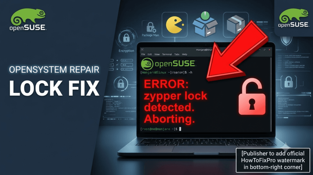 opensuse zypper lock error