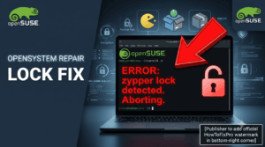 opensuse zypper lock error