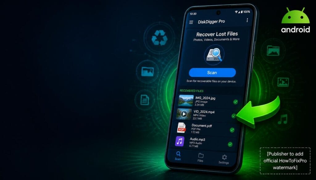 recover permanently deleted files from android without root displayed on Android with recovery app