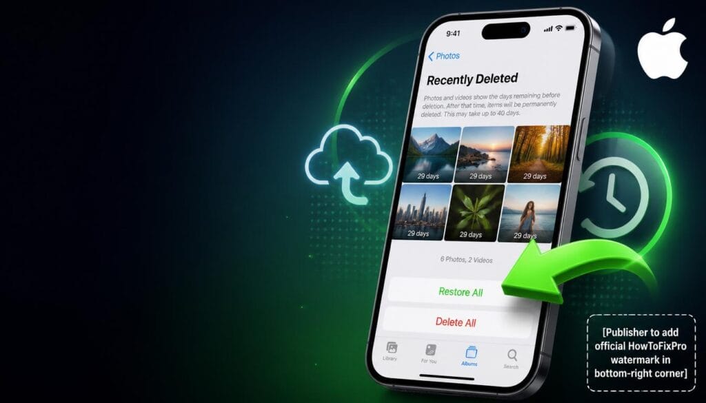 recover permanently deleted files from iphone without computer displayed on iPhone with restore option