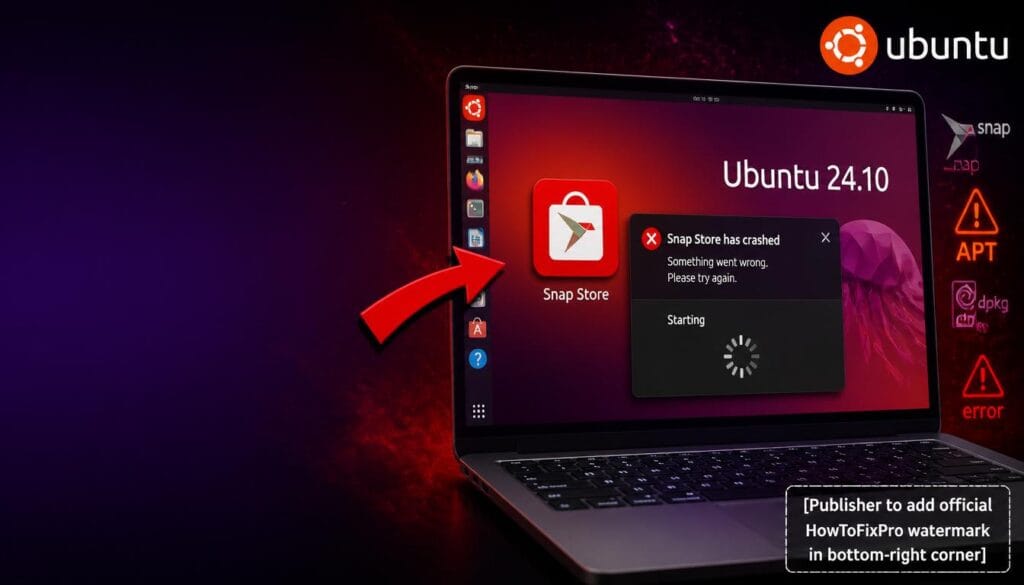 ubuntu 24.10 snap store not launching