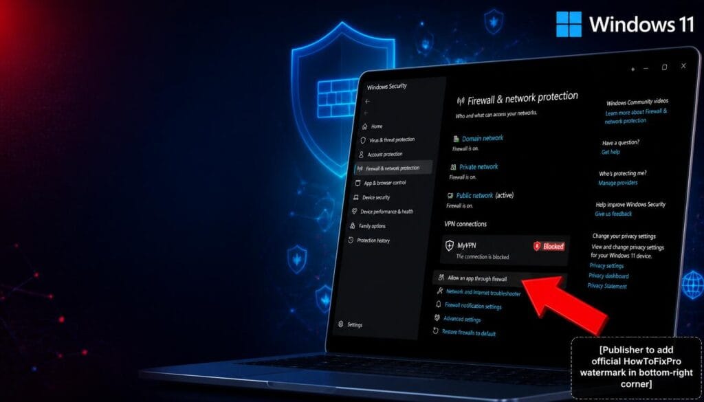 windows firewall vpn traffic block fix